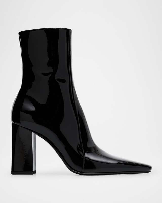 Rainer Patent Leather Booties